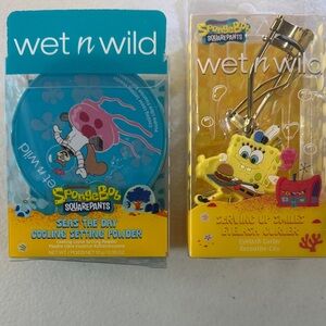 Wet n Wild SpongeBob Cooling Setting Powder and Eyelash Curler Set ~ LIMITED EDI